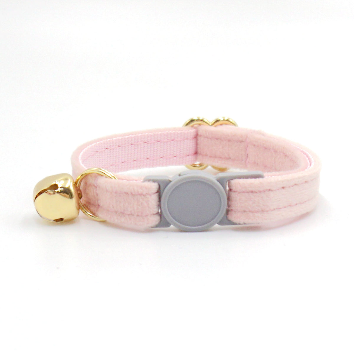 Personalised Velvet Cat Collar with Engraved Name Tag & Bell – Breakaway Safety Cat Collar (52 Colours)