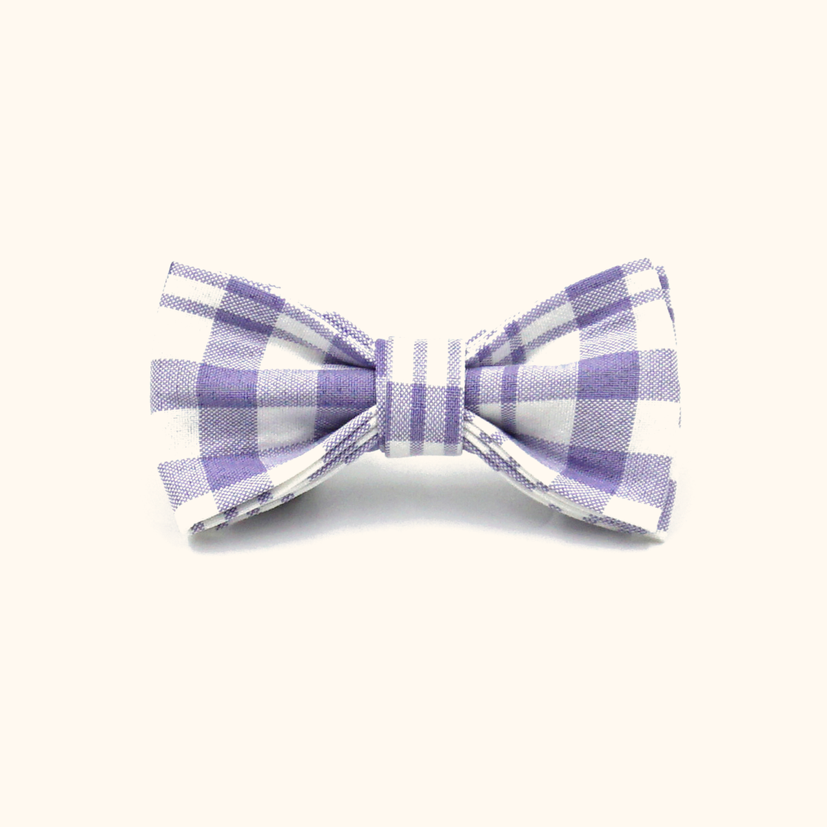 Purple plaid matching bowtie