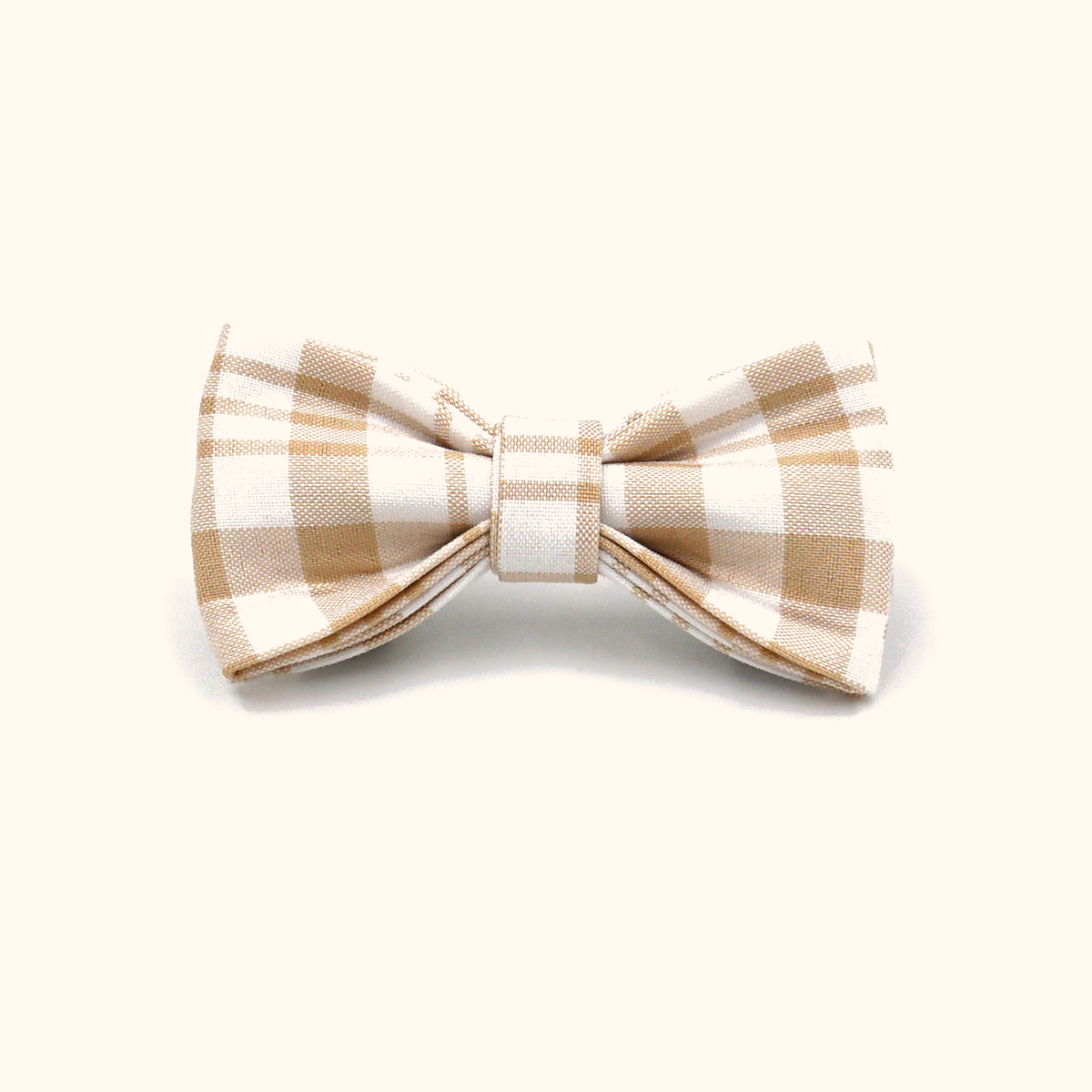 Yellow plaid matching bowtie
