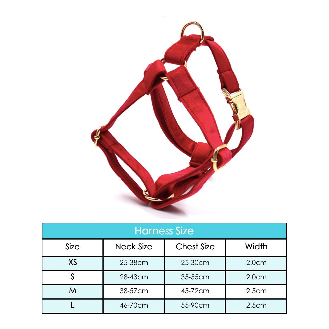 Personalised Dog Collar, Matching Bowtie, Leash, Harness and Poop Bag in Red and Gold, Great for New Year and Christmas