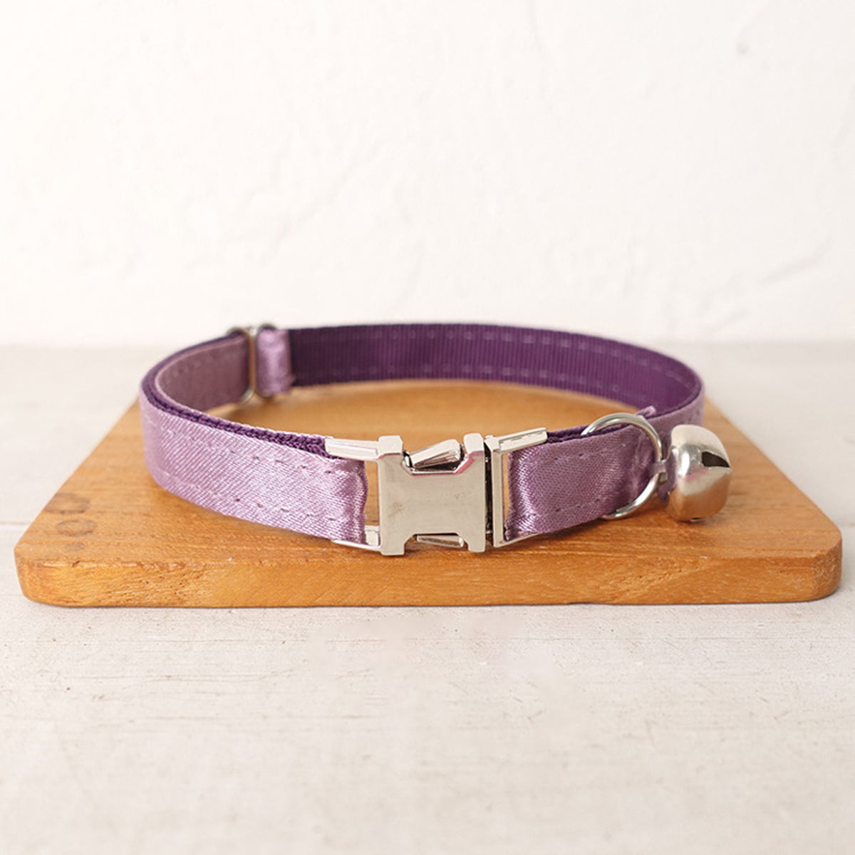 Personalised Satin Cat and Small Dog Collar Bow Tie Set, Silver, Silver Blue, Purple, Hot Pink, Black Free Engraved