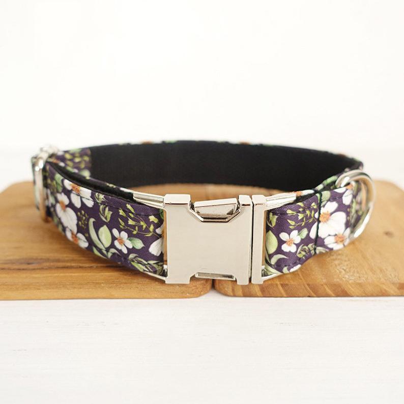 Floral Products Personalised Dog Collar