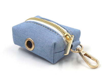 Light Jean Personalised Dog Collar Combo
